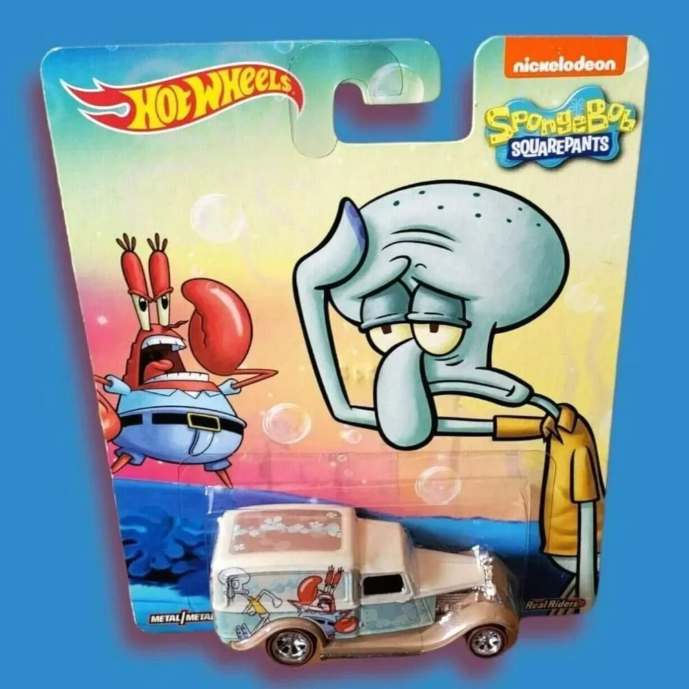 Hot Wheels '34 DODGE DELIVERY Silver & Blue Pop Culture Sponge Bob Square Pants